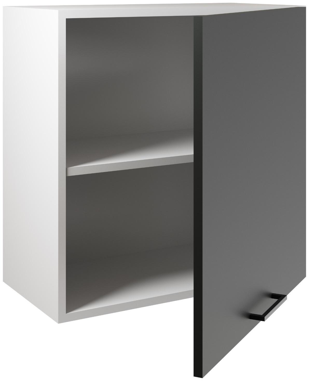 Шкаф навесной 600 Симпл, 600х300х600, Антрацит/Белый