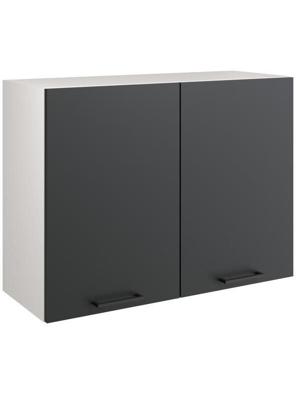 Шкаф навесной 800 Симпл, 800х300х600, Антрацит/Белый