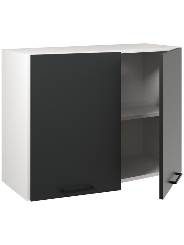 Шкаф навесной 800 Симпл, 800х300х600, Антрацит/Белый