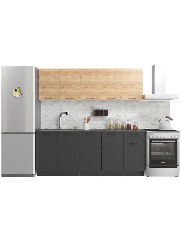 Шкаф навесной 800 Симпл, 800х300х600, Дуб золотой крафт/Белый