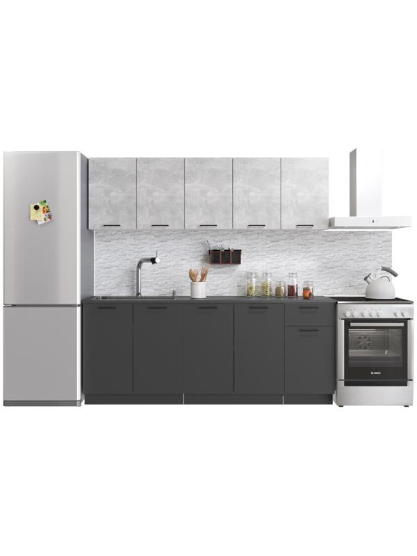 Шкаф напольный 800 Симпл, 800х510х820, Антрацит/Белый