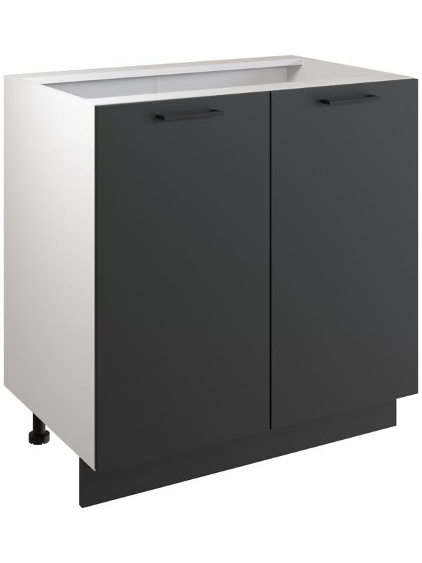 Шкаф напольный 800 Симпл, 800х510х820, Антрацит/Белый
