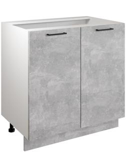 Шкаф напольный 800 Симпл, 800х510х820, Ателье светлое/Белый