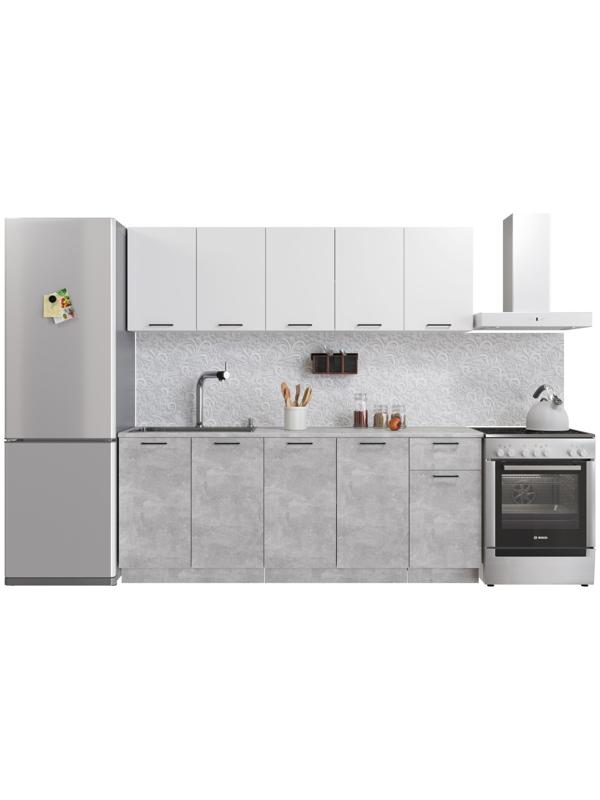 Шкаф напольный 800 Симпл, 800х510х820, Ателье светлое/Белый