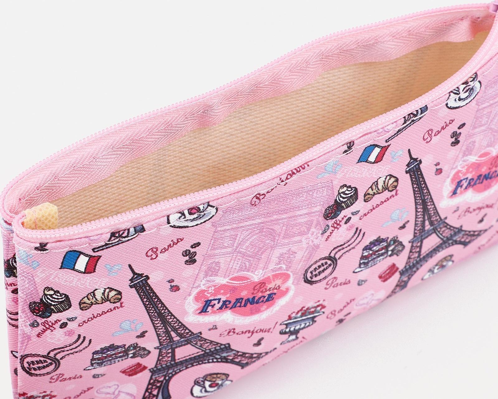 Косметичка на молнии, цвет розовый