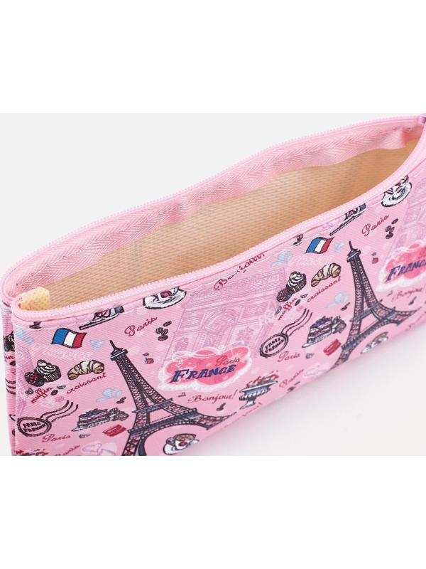 Косметичка на молнии, цвет розовый