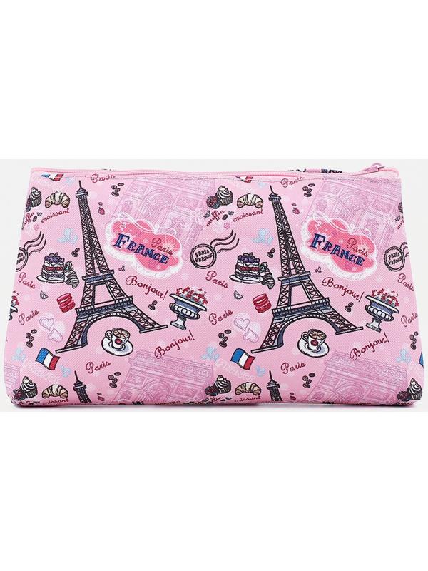 Косметичка на молнии, цвет розовый