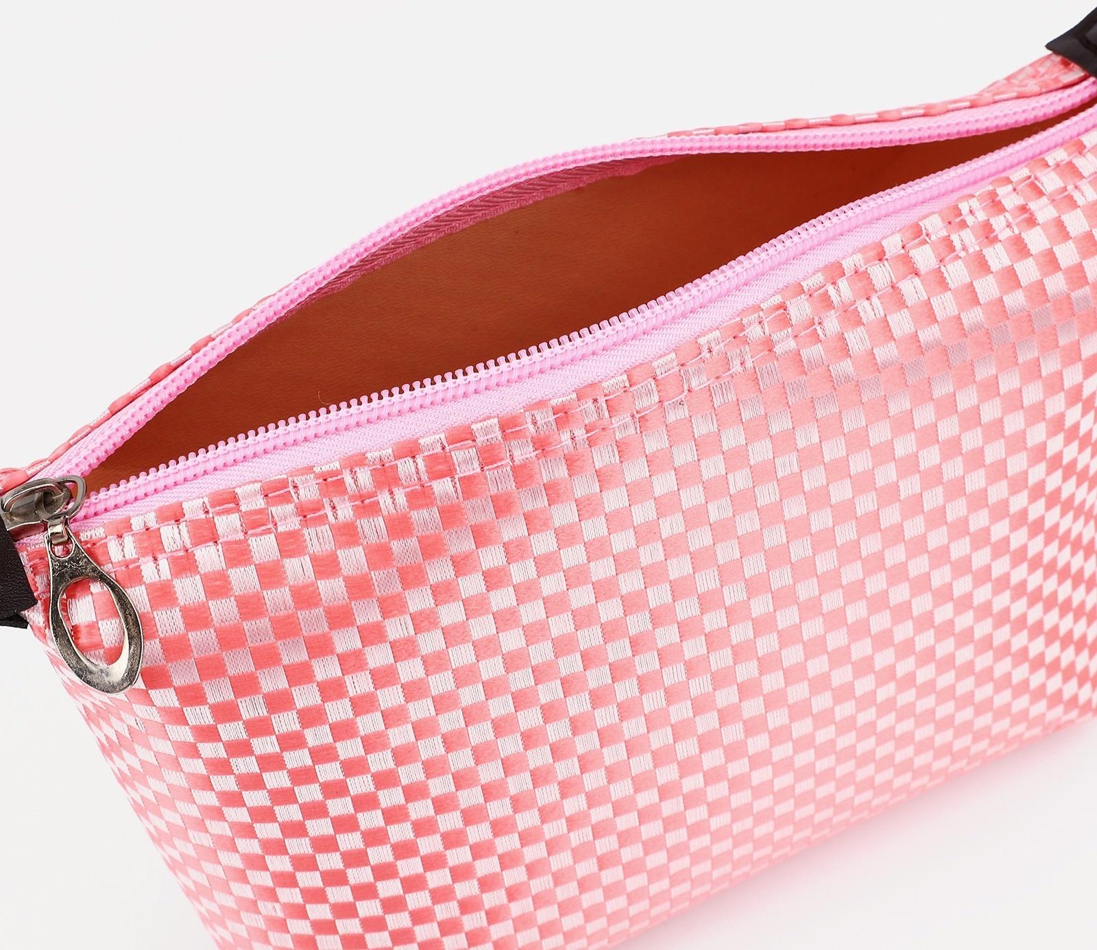 Косметичка на молнии, цвет розовый