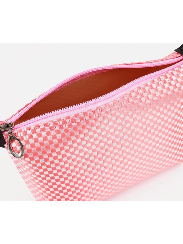 Косметичка на молнии, цвет розовый
