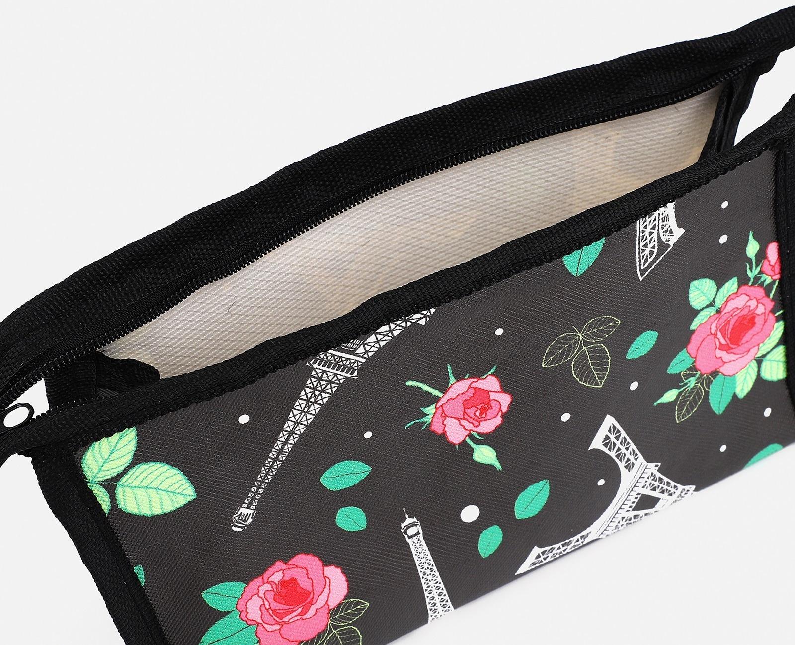 Косметичка на молнии, цвет черный
