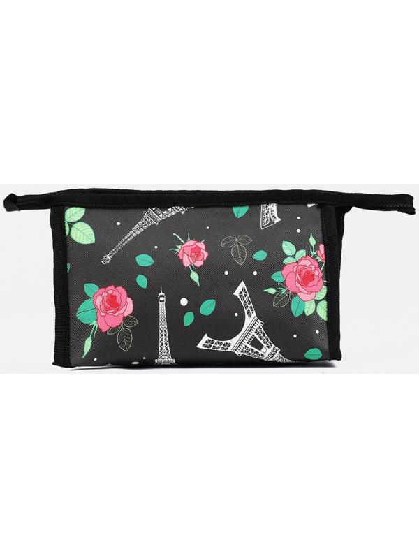 Косметичка на молнии, цвет черный