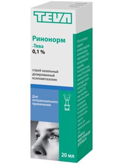 Ринонорм спрей назальный дозированный 140 мкг/доза фл. с распылителем 20 мл