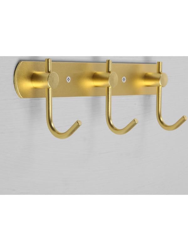 Вешалка с тремя крючками CAPPIO VC100, цвет золотой