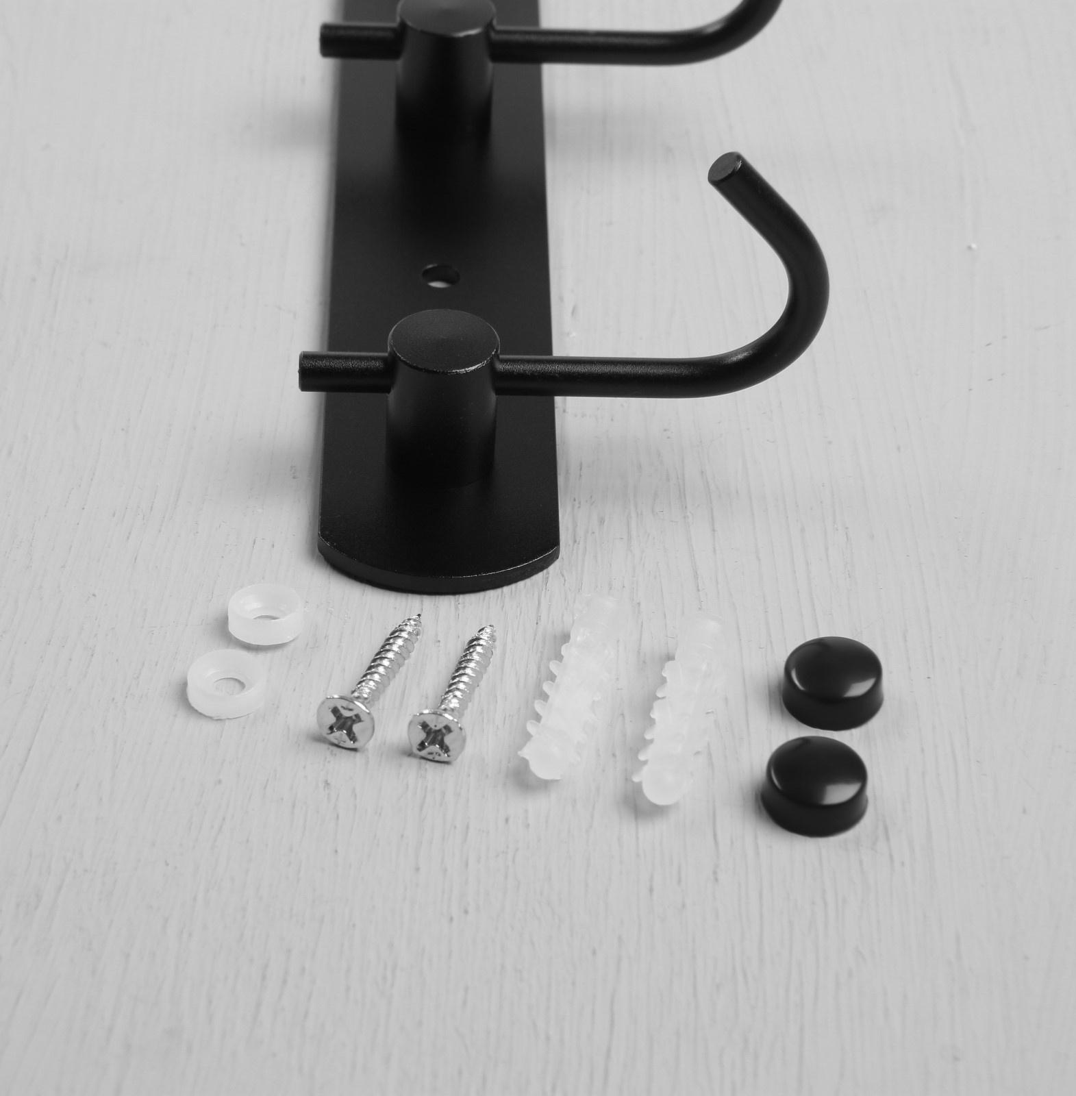 Вешалка с тремя крючками CAPPIO VC100, цвет черный