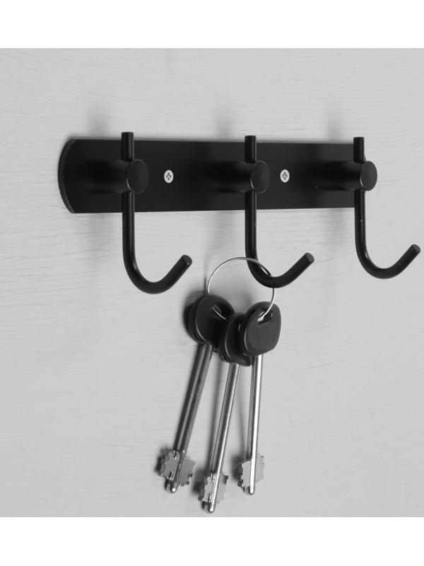 Вешалка с тремя крючками CAPPIO VC100, цвет черный