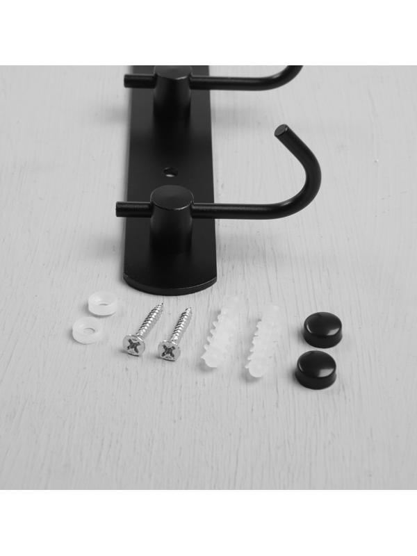 Вешалка с тремя крючками CAPPIO VC100, цвет черный