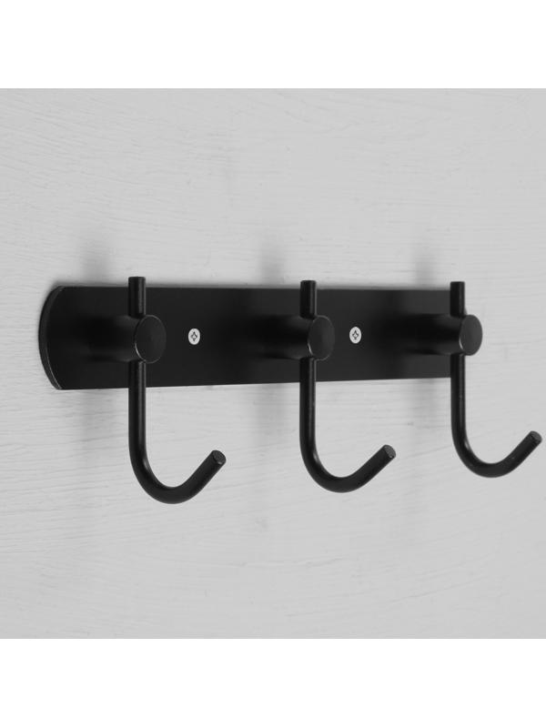 Вешалка с тремя крючками CAPPIO VC100, цвет черный