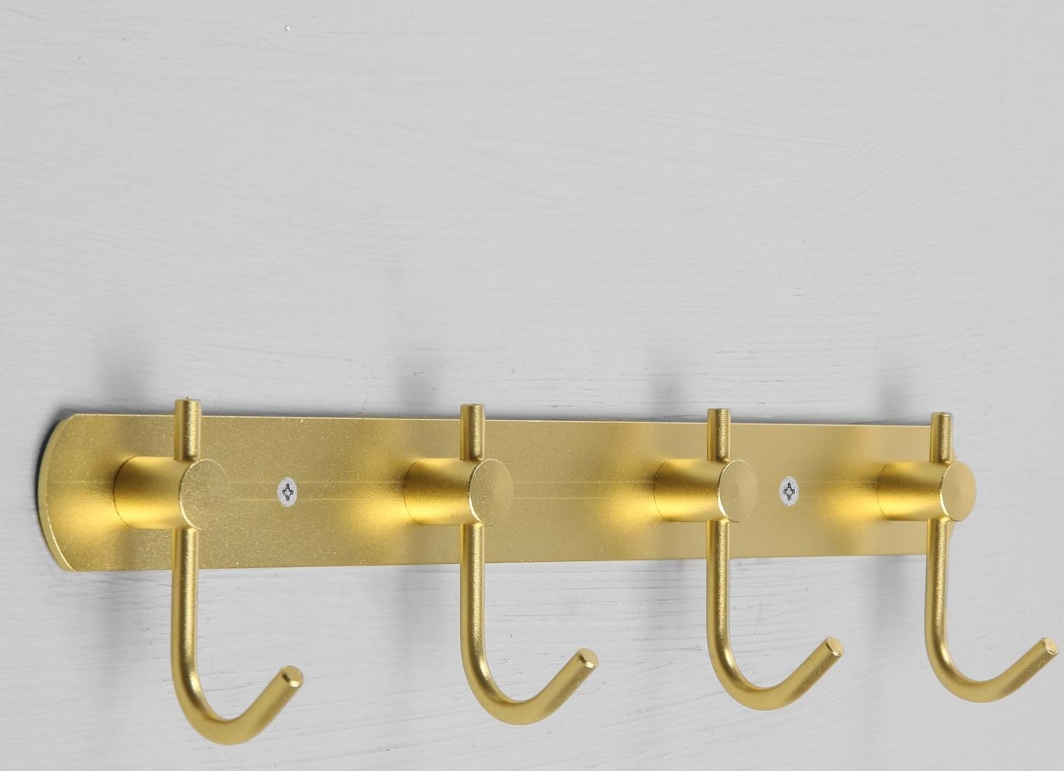 Вешалка с четырьмя крючками CAPPIO VC100, цвет золотой
