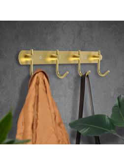 Вешалка с четырьмя крючками CAPPIO VC100, цвет золотой