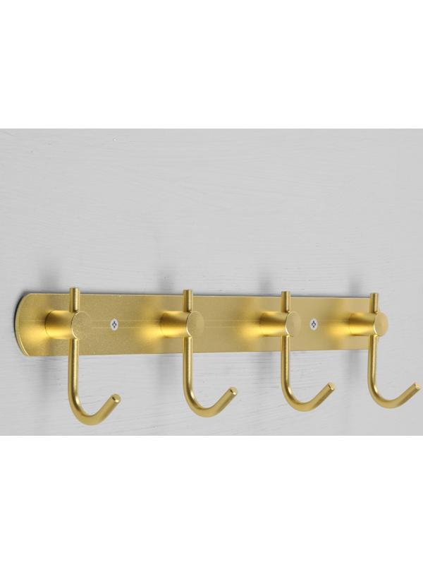 Вешалка с четырьмя крючками CAPPIO VC100, цвет золотой