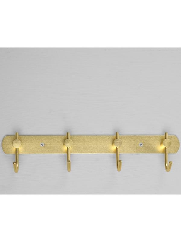 Вешалка с четырьмя крючками CAPPIO VC100, цвет золотой