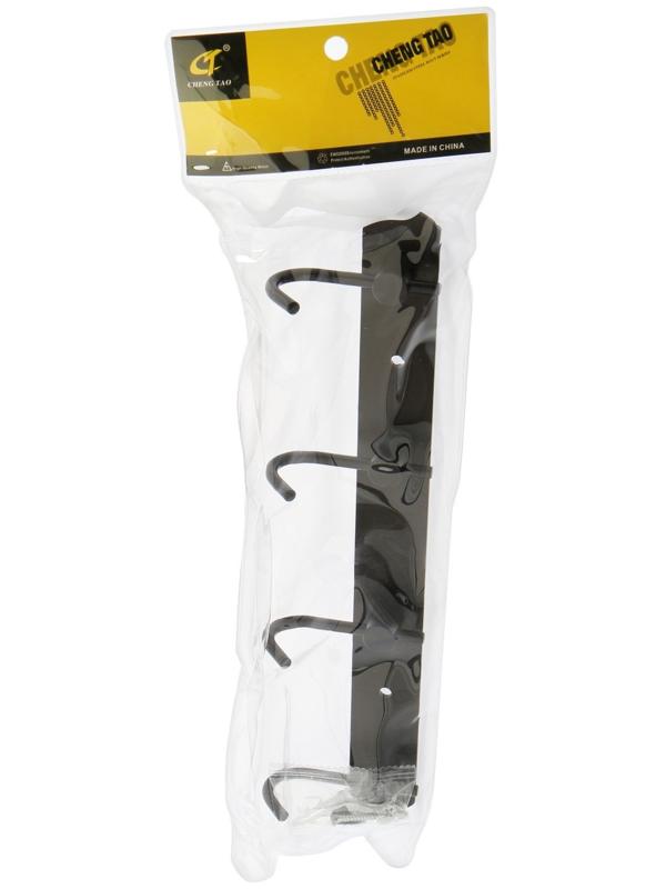 Вешалка с четырьмя крючками CAPPIO VC100, цвет черный