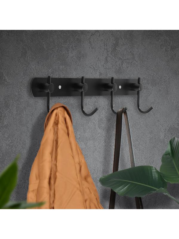 Вешалка с четырьмя крючками CAPPIO VC100, цвет черный