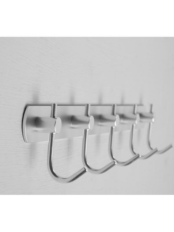 Вешалка с пятью крючками CAPPIO VC100, цвет матовый хром