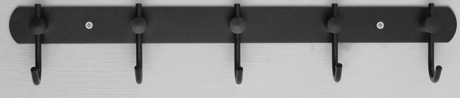 Вешалка с пятью крючками CAPPIO VC100, цвет черный