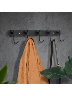 Вешалка с пятью крючками CAPPIO VC100, цвет черный