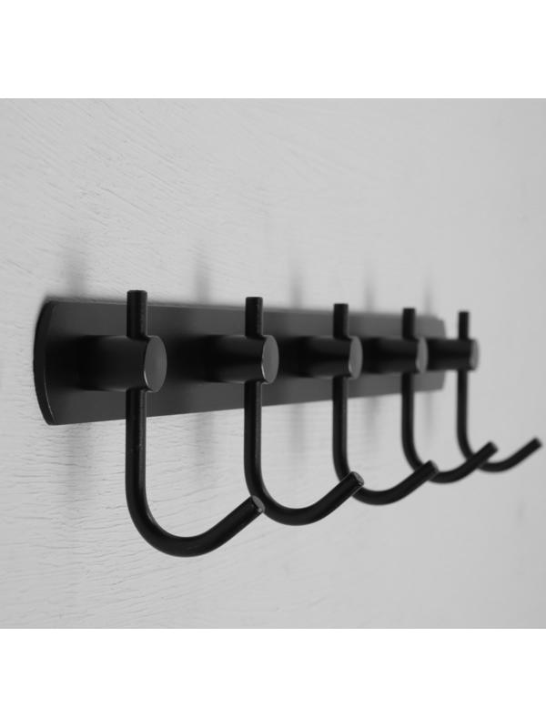 Вешалка с пятью крючками CAPPIO VC100, цвет черный