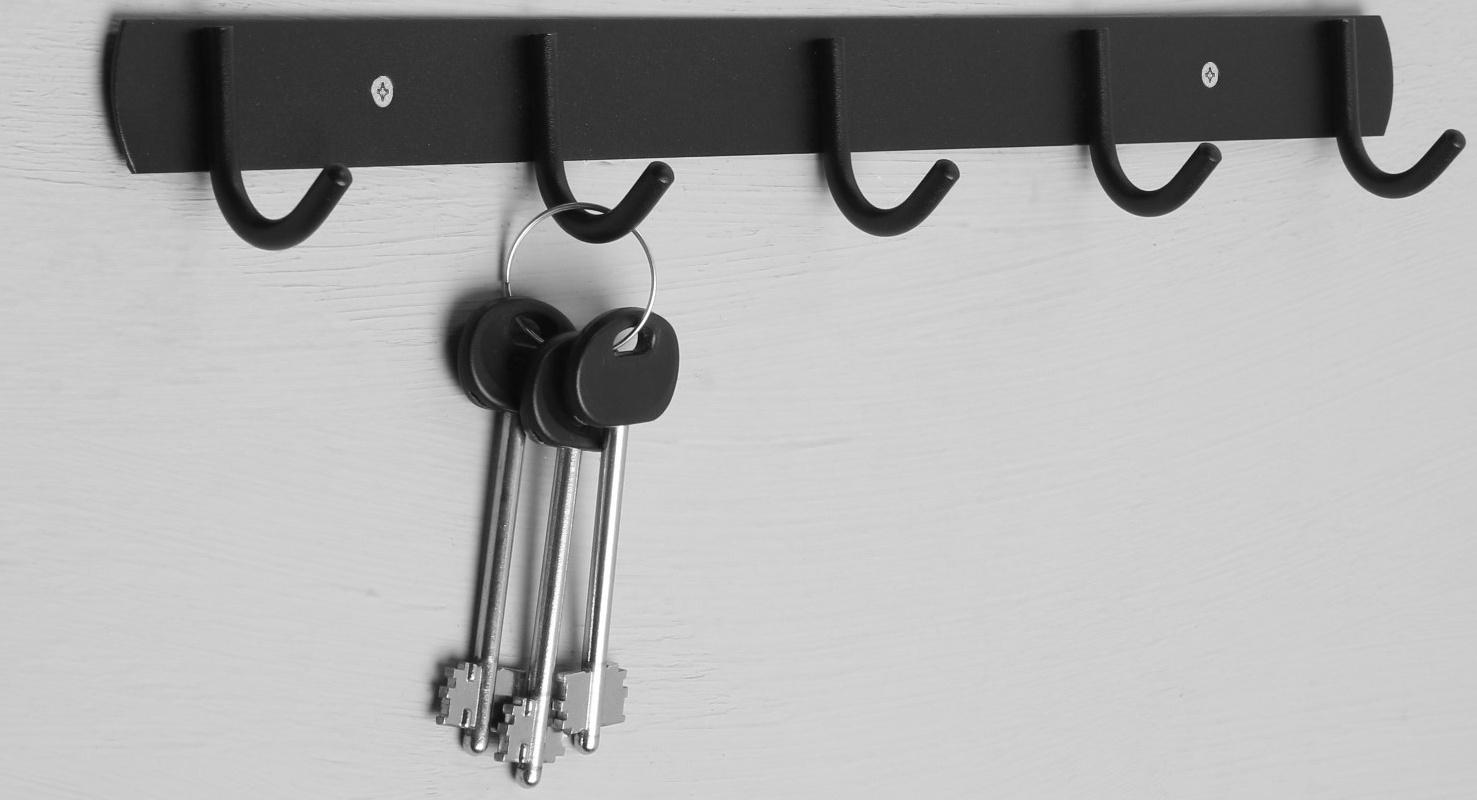 Вешалка с пятью крючками CAPPIO VC102, цвет черный