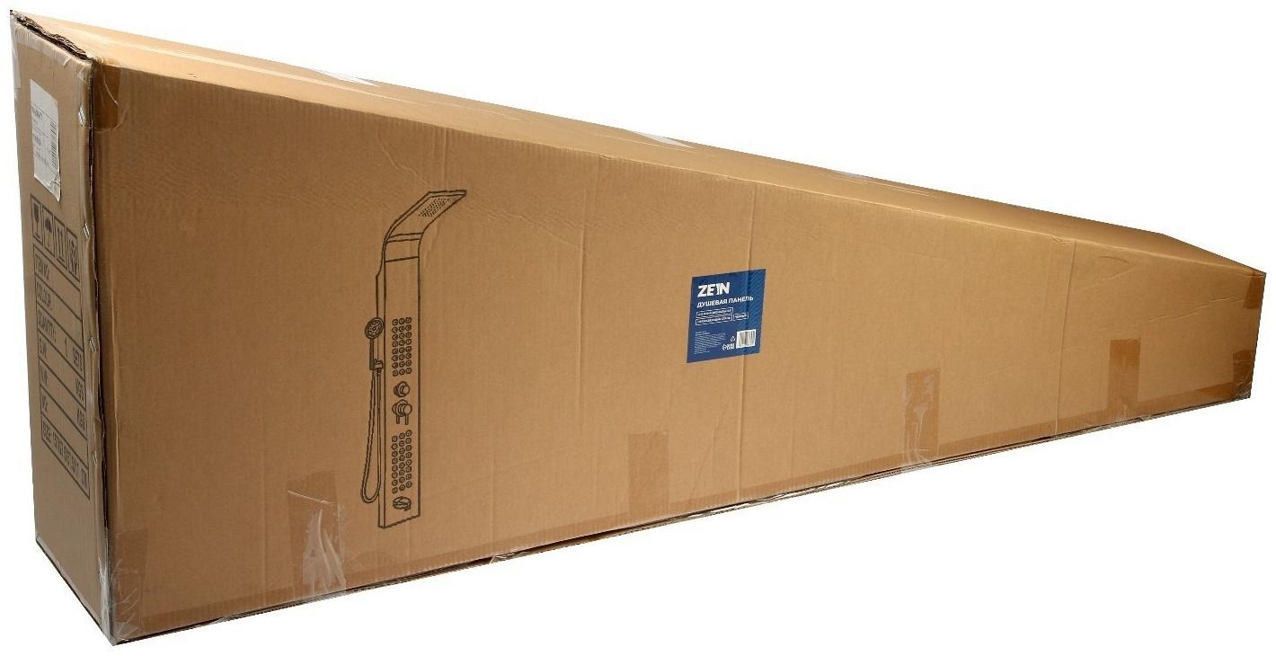 Душевая панель ZEIN B-14, 4-х функциональная, нержавеющая сталь, черный