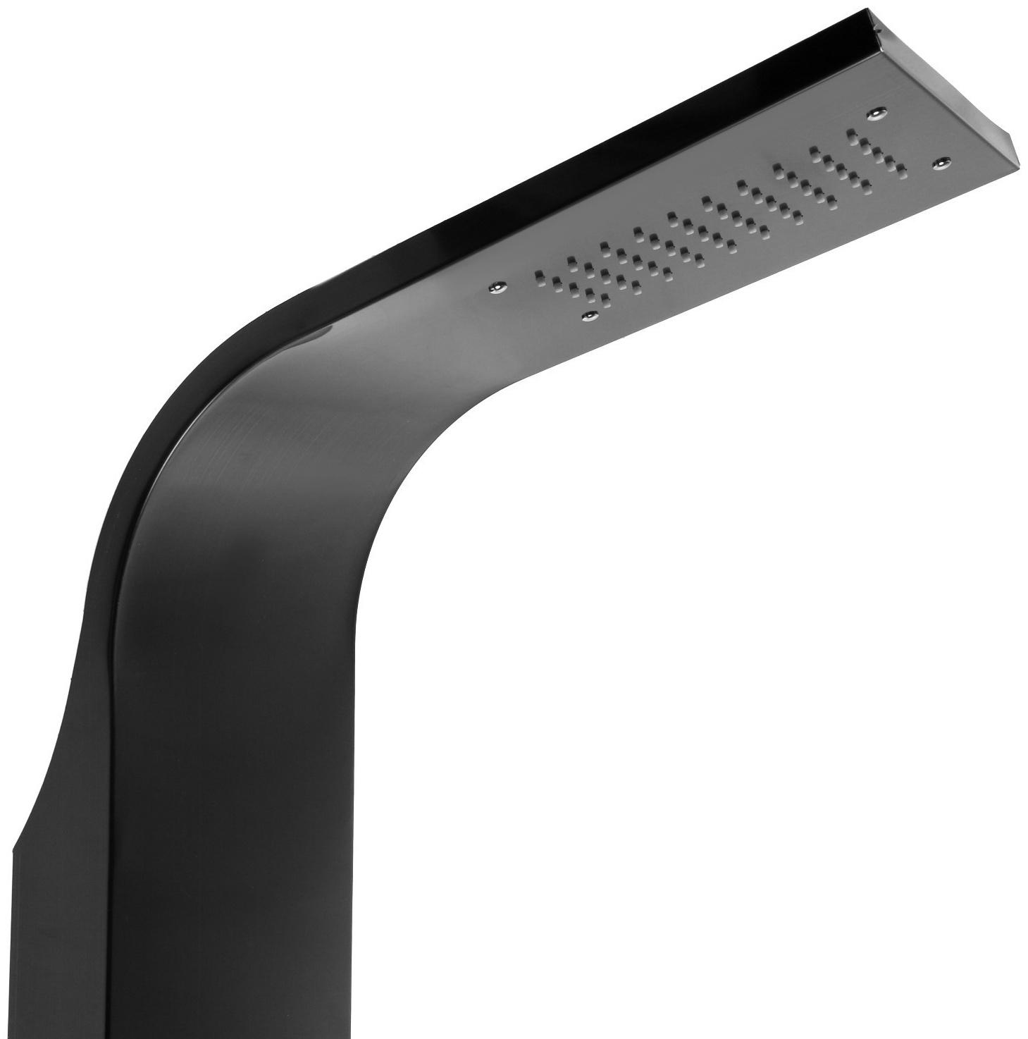 Душевая панель ZEIN B-14, 4-х функциональная, нержавеющая сталь, черный