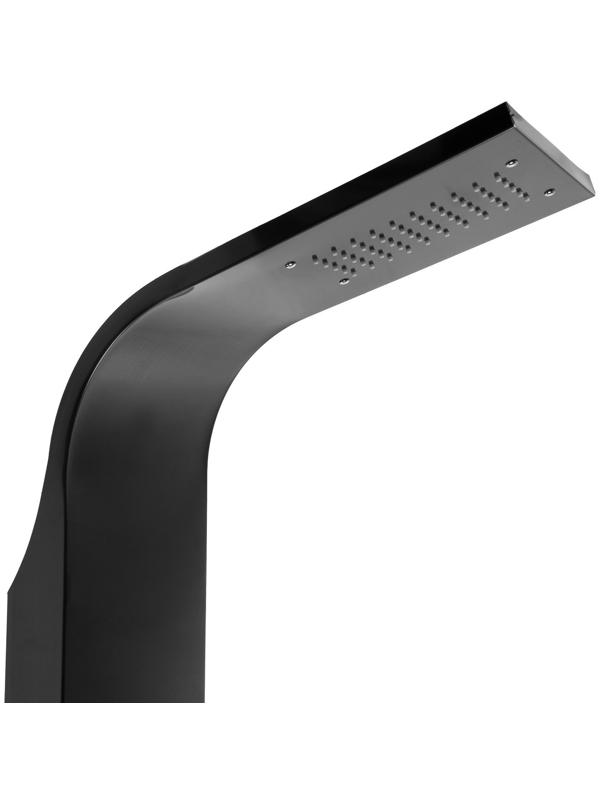 Душевая панель ZEIN B-14, 4-х функциональная, нержавеющая сталь, черный