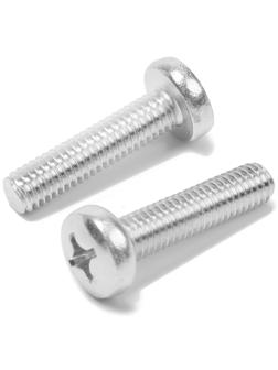 Винт, с полукруглой головкой, оцинкованный, DIN7985, М6х25 мм, 500 шт