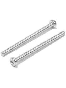 Винт, с полукруглой головкой, оцинкованный, DIN7985, М6х90 мм, 100 шт