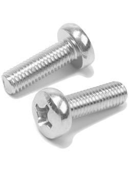 Винт, с полукруглой головкой, оцинкованный, DIN7985, М8х25 мм, 200 шт