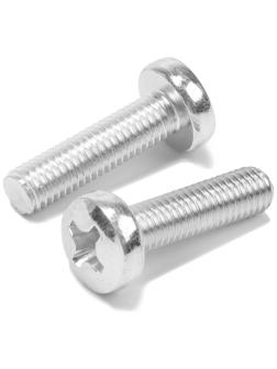 Винт, с полукруглой головкой, оцинкованный, DIN7985, М8х30 мм, 200 шт