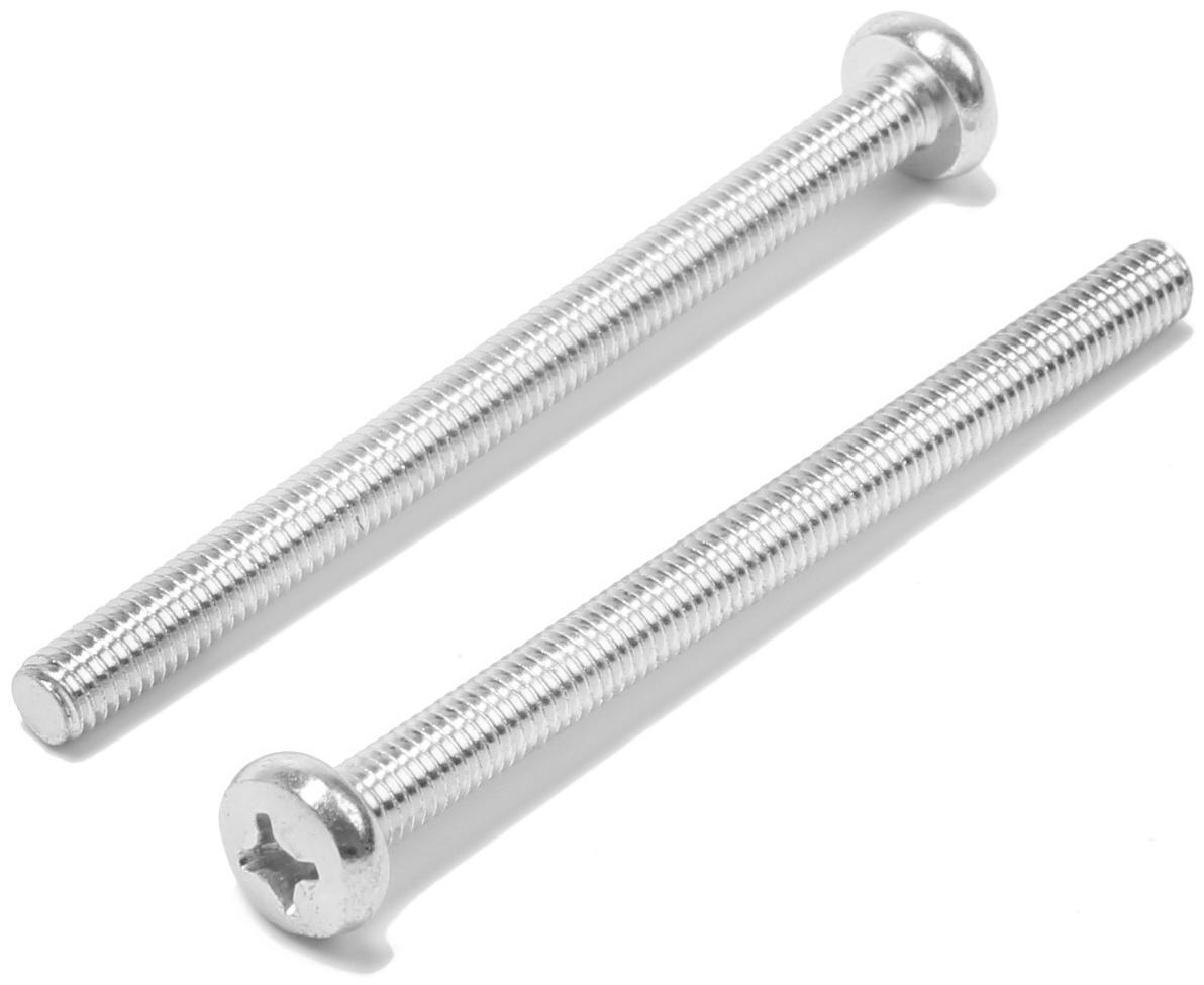 Винт, с полукруглой головкой, оцинкованный, DIN7985, М6х80 мм, 150 шт