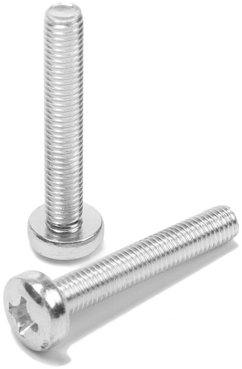 Винт, с полукруглой головкой, оцинкованный, DIN7985, М8х50 мм, 100 шт