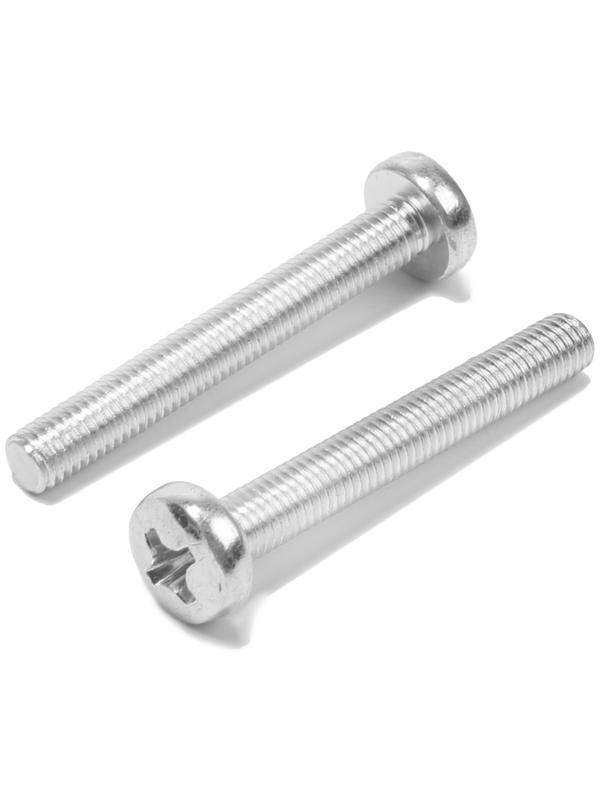 Винт, с полукруглой головкой, оцинкованный, DIN7985, М8х60 мм, 100 шт