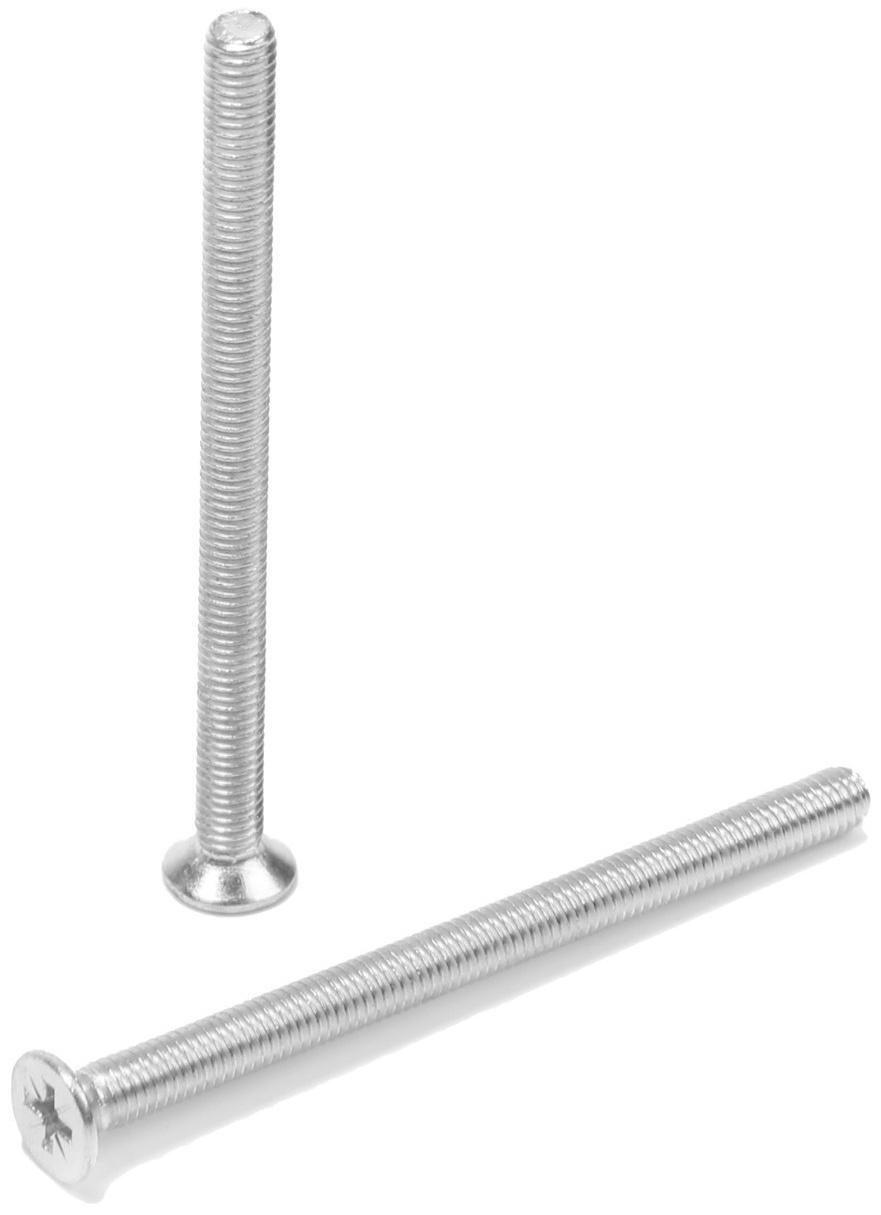 Винт, потайной, оцинкованный, DIN965, М5х70 мм, 120 шт