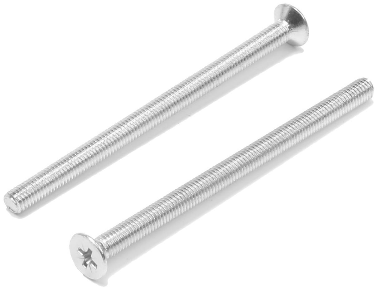 Винт, потайной, оцинкованный, DIN965, М5х80 мм, 120 шт