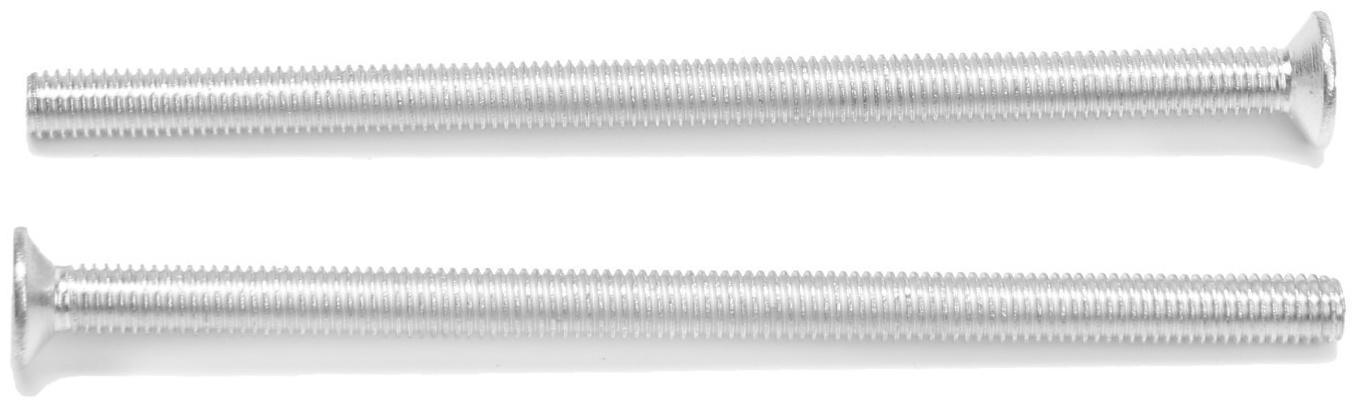 Винт, потайной, оцинкованный, DIN965, М5х90 мм, 120 шт