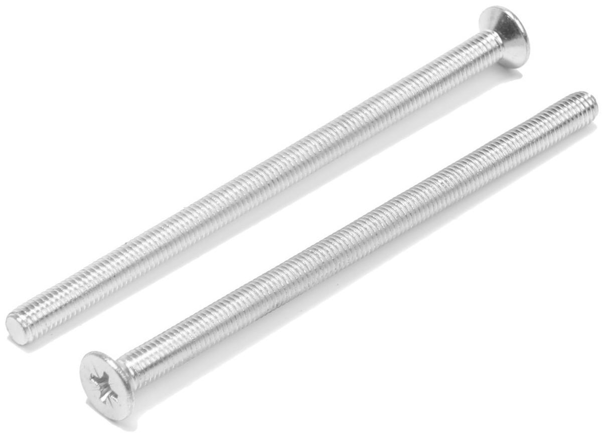 Винт, потайной, оцинкованный, DIN965, М5х90 мм, 120 шт