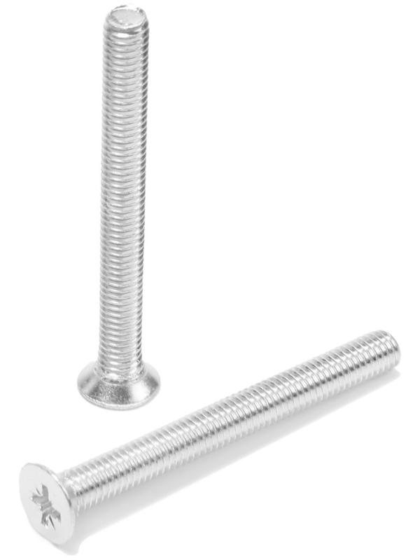 Винт, потайной, оцинкованный, DIN965, М6х60 мм, 150 шт