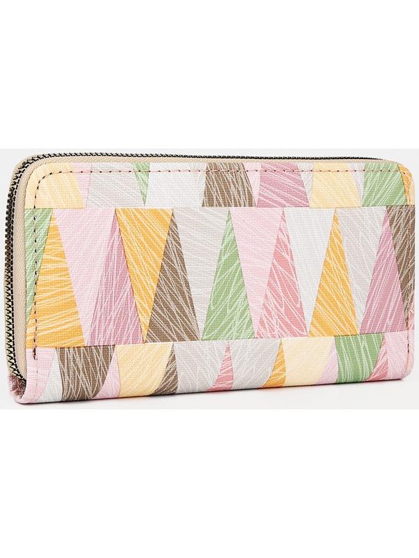 Кошелёк на молнии, цвет розовый