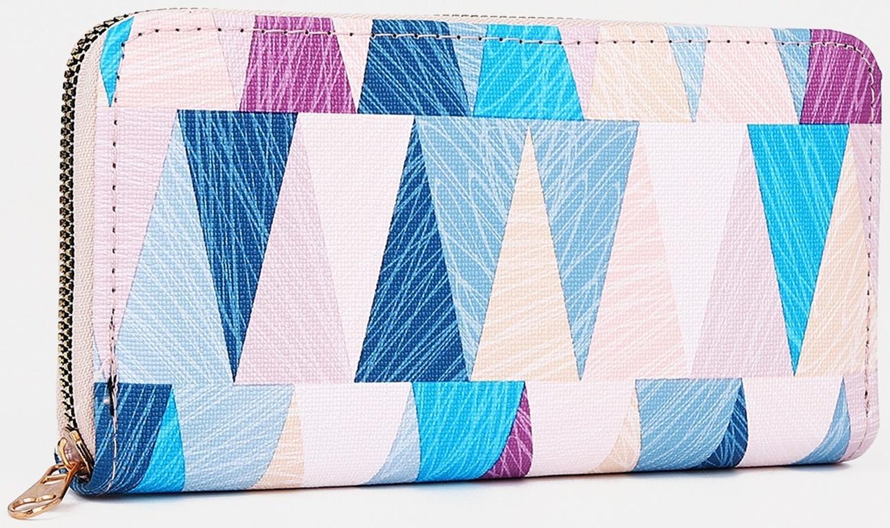 Кошелёк на молнии, цвет синий