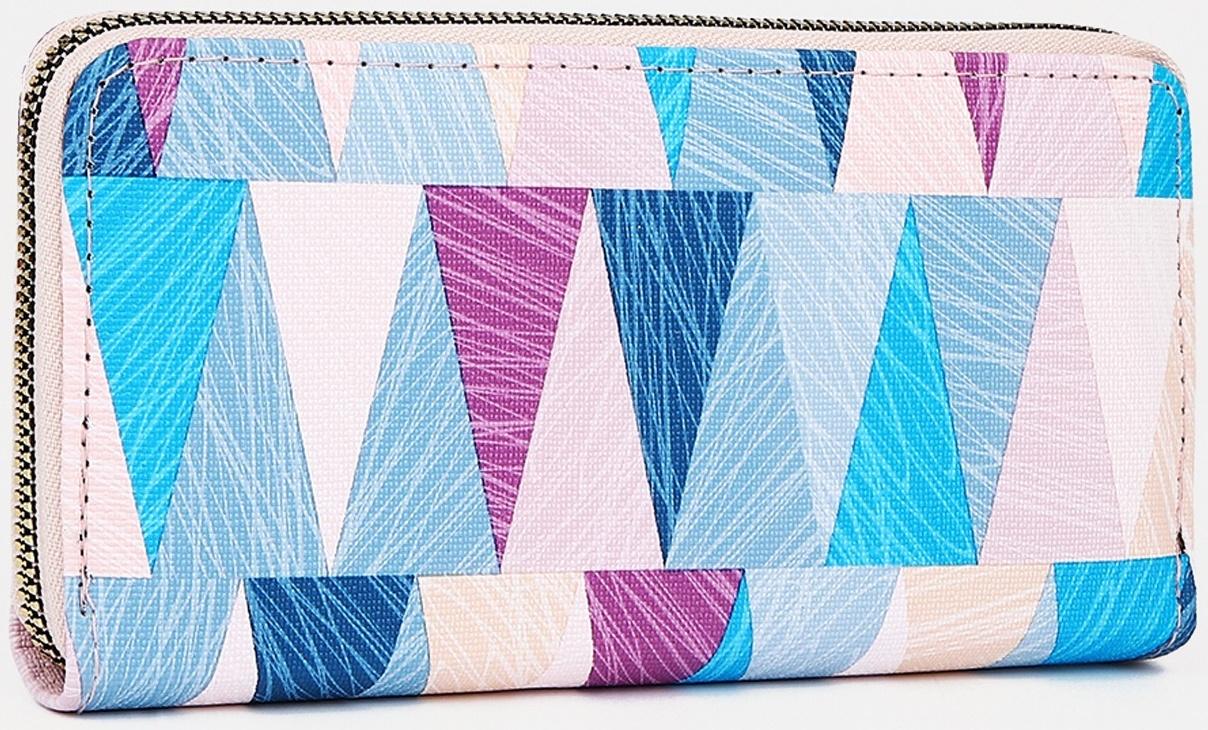 Кошелёк на молнии, цвет синий